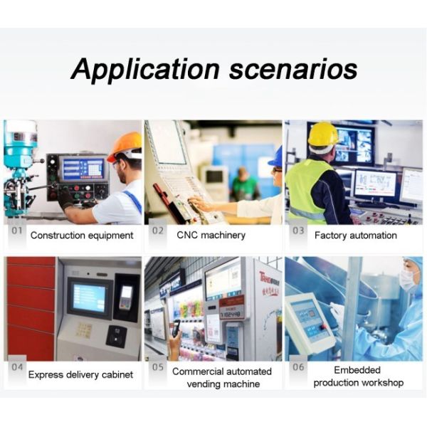 ZXTLCD 24 inch IP65 Waterproof All-in-One Industrial Control Touchscreen Display Embedded Capacitive in Stock