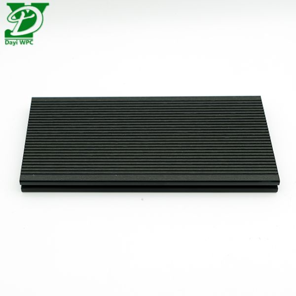 3D Embossed WPC Hollow Decking Outdoor Flooring
