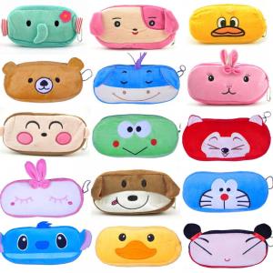 China Kids Cute Animal Pencil Case / Cool Plush Pencil Bag for School on sale