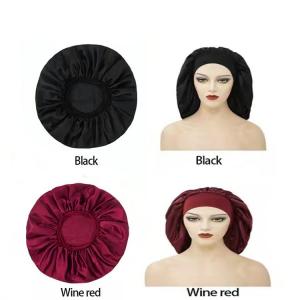 Buy cheap 36cm Diameter Satin Lined Silk Sleep Cap For Curly Hair product