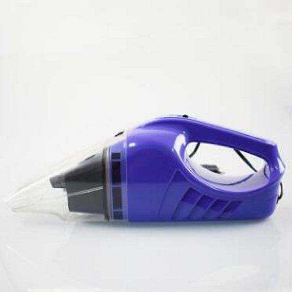 Purple Hand Held Battery Powered Vacuum Cleaners Dc 12v Plastic Material