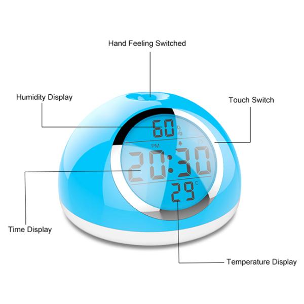 Natural Sounds Sunrise Alarm Clock Touch Switch Bedroom Lamps With Night Light