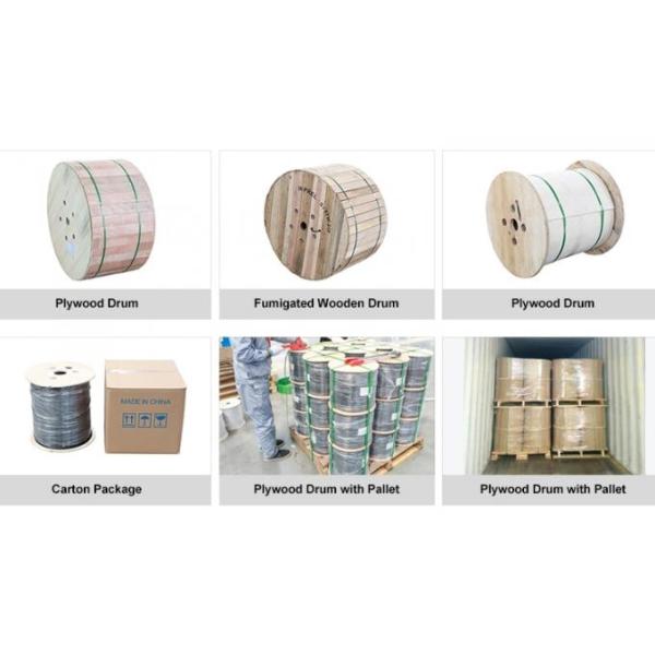 GYXTC8S Self Support Armored Fiber Optic Cable 12 Core Figure 8 For Duct / Aerial