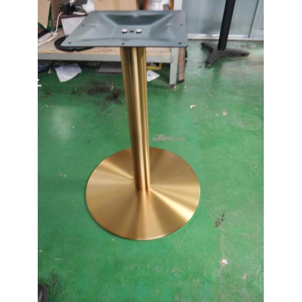 Stainless Steel Table Legs / Hospitality Table Base With Copper Finish 2109-GD