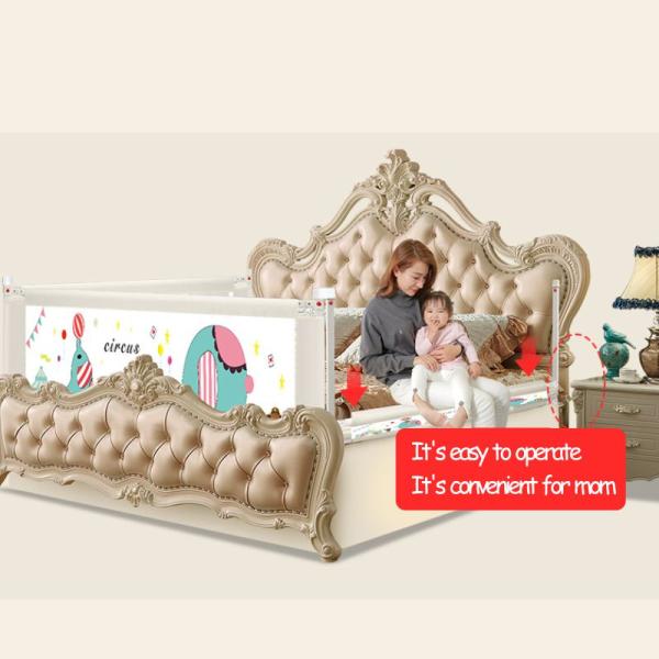 Childproof Multicolor Bed Safety Fence , Practical Bed Rail For Platform Bed