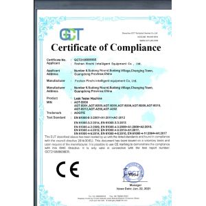 Foshan Pinchi Intelligent Equipment Co., Ltd. Certifications