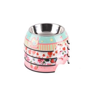Buy cheap Customized Pattern Pet Food Feeder Melamine / Stainless Steel Material product