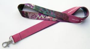 Buy cheap School Use Polyester Dye Sublimation Lanyards Customized Logo For Safety product