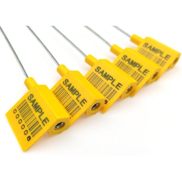 250*27.5*12.4 mm Fixed Length Cable Security Seal with 2.8 KN Tensile Strength and ABS Material