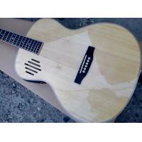 China AAAA all Solid ash wood OM side hole body guitar 14 frets imported wood custom solid acoustic electric guitar for sale