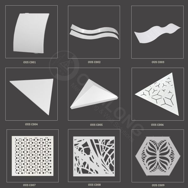 Rectangle Artistic Ceiling Tiles Designed Using Oxygenetching Embossing Craftwork Perfect for Elegant Hotel Lobby Ceilings