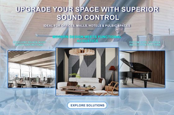 Stretch Fabric Acoustic Ceiling Seamless Soundproof Panel System for Classroom