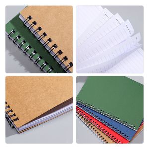 China Custom School A5 Spiral Notebook Personalized Kraft Paper Notebooks Customizable on sale