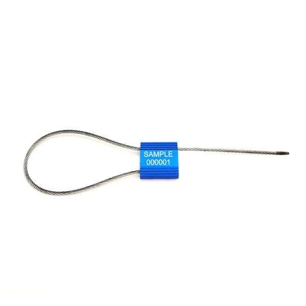US-CC302 Galvanized Steel Cable Wire Seal With 8.27KN High Tensile Strength