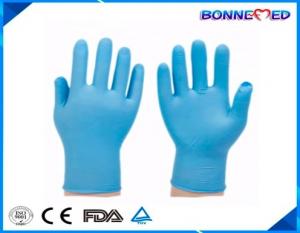 Buy cheap BM-6004 Cheap Disposable Blue Colored Powder Free Nitrile Exam Gloves product