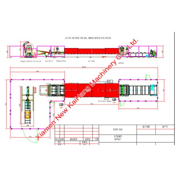 PPGI G550 G350 water tank rolled/curved Rolling Machine 45# Steel, Computer Corrugated Sheet Roll Forming Machine