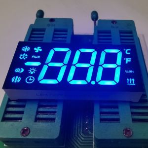 Custom 3 Digit 7 Segment LED Display Ultra Blue Common Anode for Refrigerator