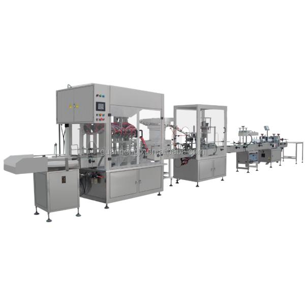 20-500ml Filling range shampoo production line with automatic filling capping labeling