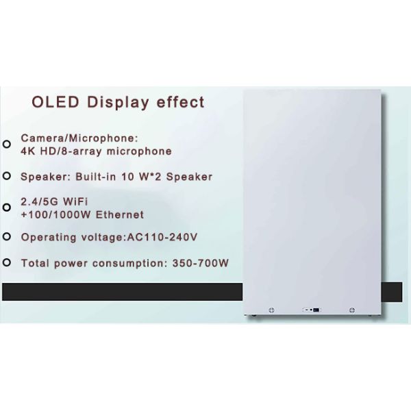 85 inch 3D Video Holographic Transparent Touch Screen Display LCD Showcase Human Size Interactive 3d Hologram Box