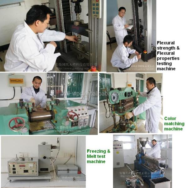 Moistureproof Engineered Composite WPC Planks Hollow Outdoor Decking Flooring 145mm