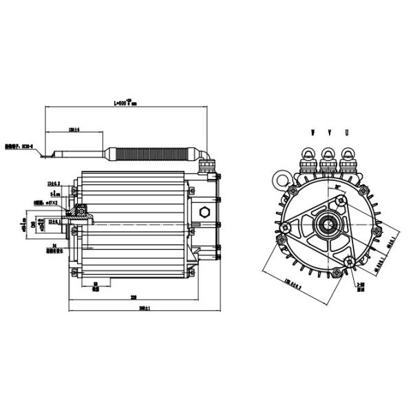 High Speed Design 14kW PMSM For A00