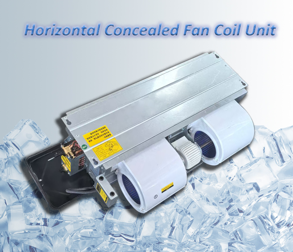 Chilled Water Fan Coil Unit Ceiling Concealed Suspended Mounted For Hotel / School
