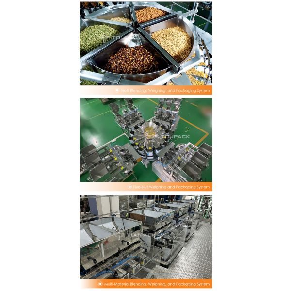 Automatic Electric Multihead Weigher Filler Sealing Machine For Plastic Pouch Packaging Of Dry Fruits Nuts Food High-Accuracy