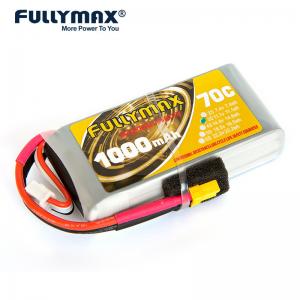 Buy cheap 3s 1000mah Lipo Battery 11.1v 70c Fpv Drone Helicopter Rc Model Battery For Rc Car product