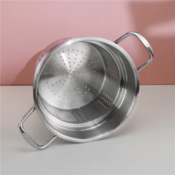 Multifunction Spaghetti Kitchen Soup Pots Stainless Steel With Strainer Insert