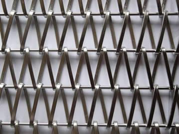 Stainless Metal Architectural Wire Mesh Conveyor Belt Facade Decoration