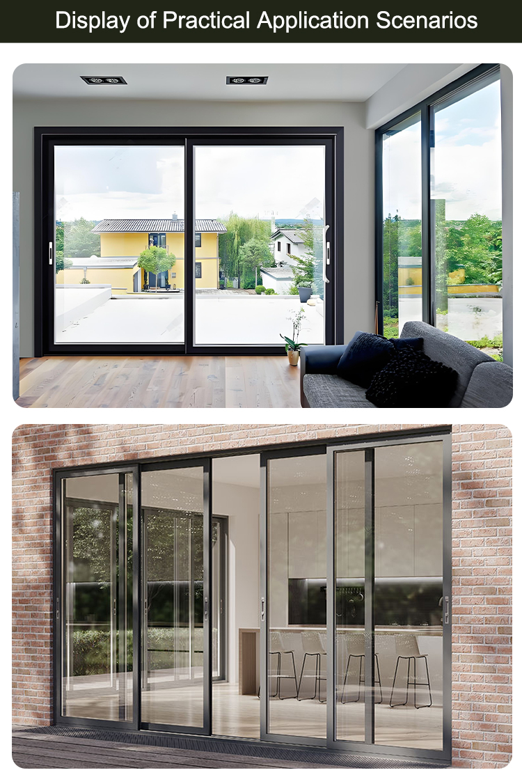 Customized Heavy Sliding Door Aluminium Window Making Materials Aluminum Construction Thermal Energy-Saving 5-Year Warranty