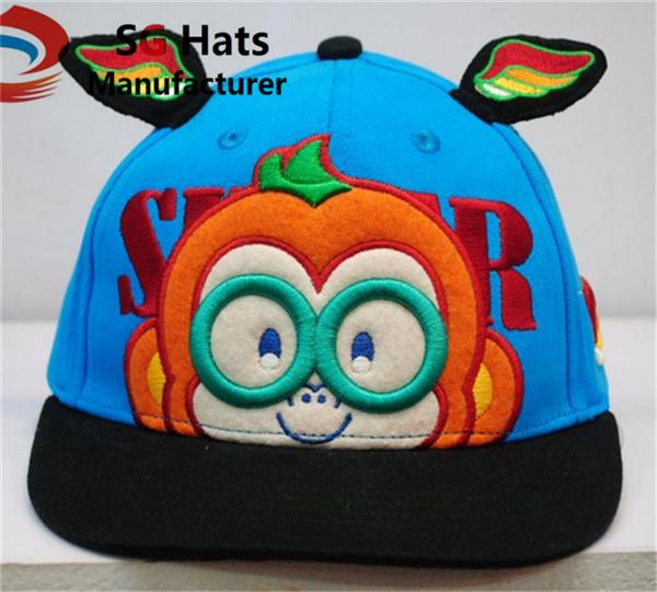 Quality small size children snapback hat , kid hats,kroen style children caps for sale