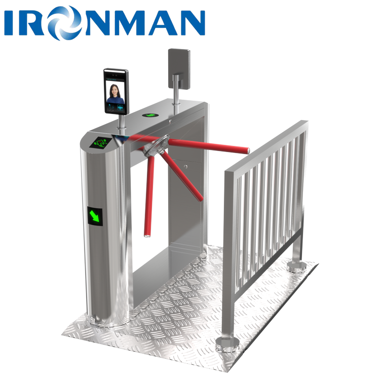 Fire Safety Linked Tripod Turnstile for Emergency Evacuation Automatic Unlock Access Control for Smart Buildings Factories & Malls
