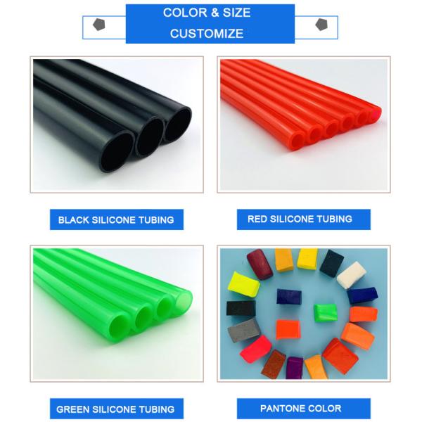 Reinforced Silicone Hose Polyster Braided High Temperature Resistant In Pharmaceutical Vessels