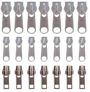 China DIY Craft Silver Metal Zipper Sliders Replacement Antioxidant Rust Resistance Antitear on sale
