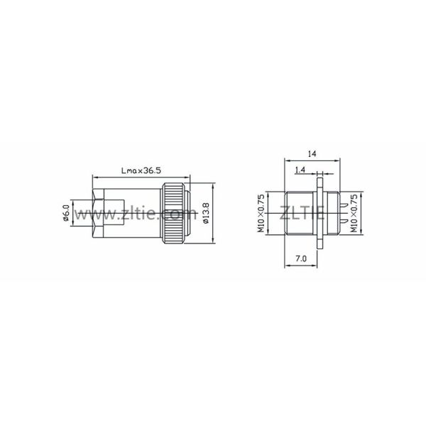 PC4TB Threaded Circular Connector With Russia Standard PC Type РС4ТВ RS4TV