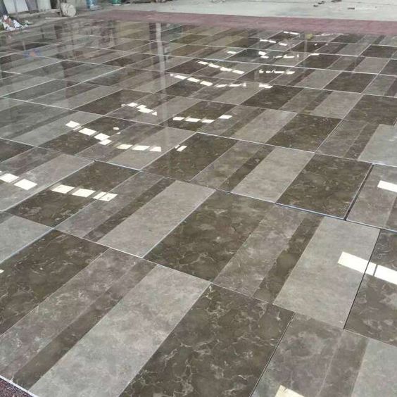 Light Gray Natural Marble Tile 300 * 300 * 18mm / Customized Size