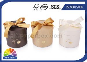 Buy cheap ISO Customized Cardboard Packaging Tubes Ribbon Bowknot Paper Can product