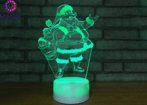 Buy cheap 7 Color Father Christmas Led Decorative Table Lamps 3 AA Battery / USB Cable Support product