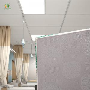 China Customized  Smoke Proof PVC Gypsum Perforated Ceiling 603x603mm For Home Theater on sale