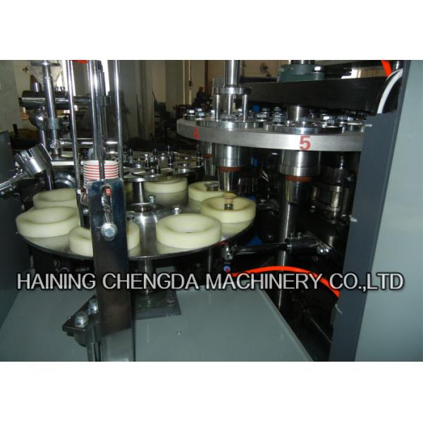 Single Double PE Coated Automatic Paper Cup Machinery For Hot / Cold Drink