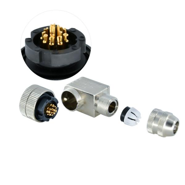 3 Pin 4 Pin M12 Waterproof Connector A B D Coding Male Female Plastic IP67 IP68
