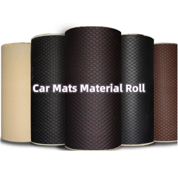 Dustproof Non Slip Embroidery PVC Leather For Upholstery / Sofa Making