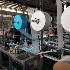 Buy cheap Face Mask Machine Semi Automatic Plane Production Line Ear Band Non Woven Disposable Face Making Machine product