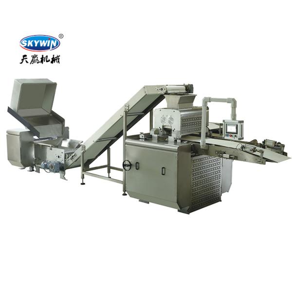 PLC Control Three Color Commercial Cookie Making Machine Chocolate Filled Cookie