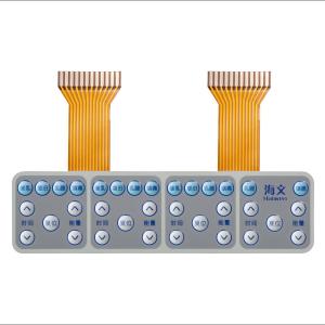 Buy cheap Flexible FPC Capacitive Membrane Switch Graphic Overlay Embedded LED product