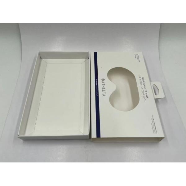 Custom Logo UV Sliding Packaging Paper Drawer Eye Mask Gift Box With Handle Luxury