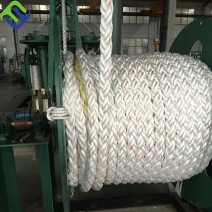 China 8 Strand Polyester Mooring Ropes UV Resistant Abrasion Resistant on sale