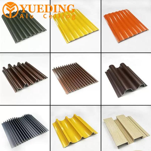 Door Head Aluminum Corrugated Panels Semi Circular Concave Convex Anti Corrosion