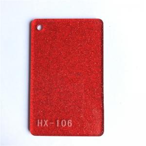 Buy cheap Red Glitter Acrylic Sheets 3mm Custom Cutting Plastic Panels 48x96 Inches product